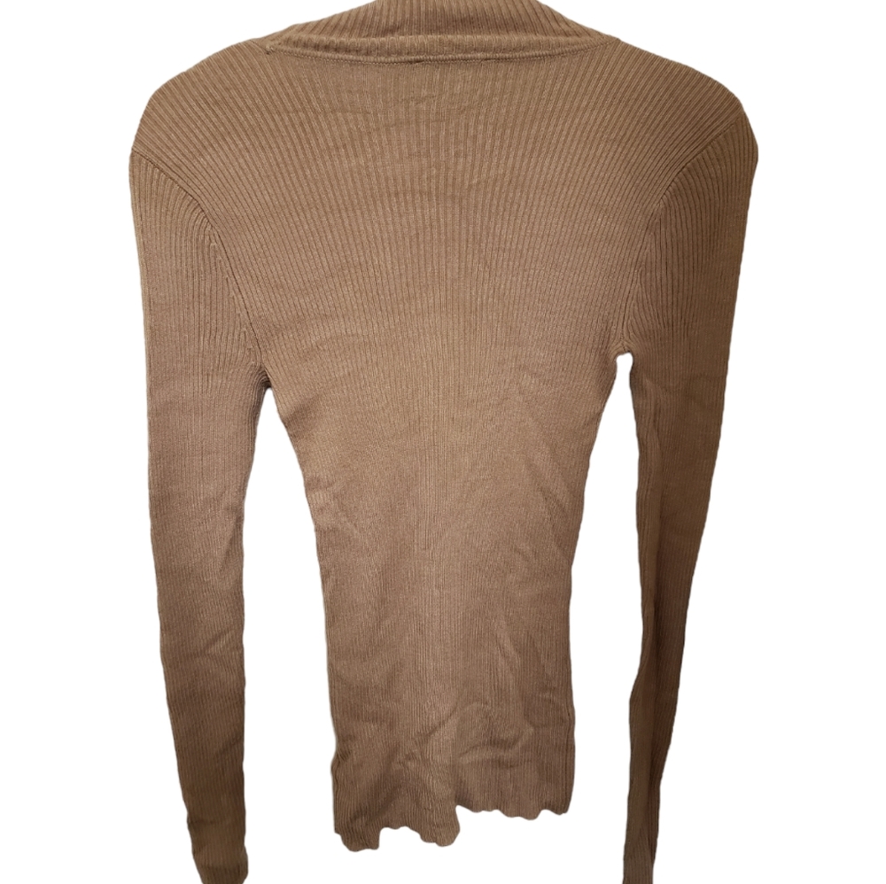 Express Fitted Ribbed Turtleneck XS - Picture 2 of 4